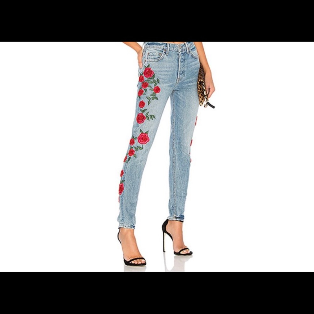 NWT GRLFRND Karolina High-Rise Skinny Endless Love